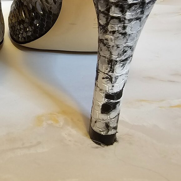 Calvin Klein Karinah Snake Print Heels with Cutouts, Size 7 - Picture 7 of 7